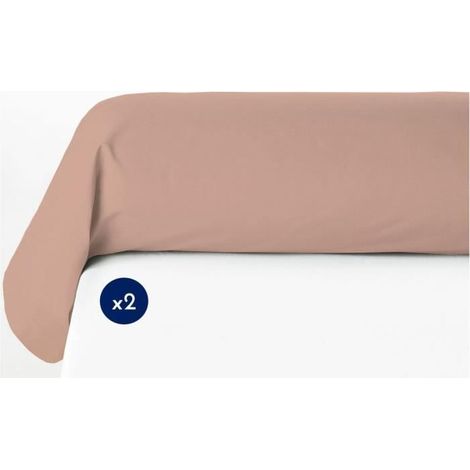 Set of 2 bolster cases - LOVELY HOME - LH71618 - 85 x 185 cm - Pink (1/2)