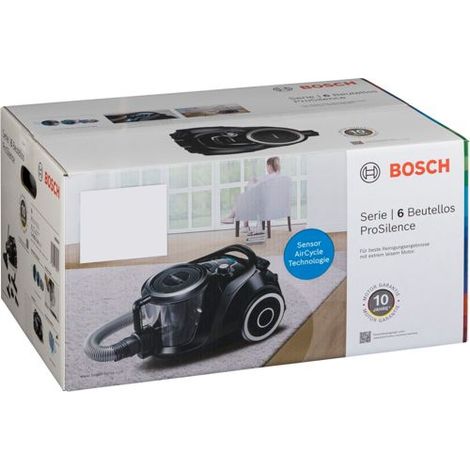 Bosch Serie 6 BGC41XSIL Beutelloser Staubsauger Schwarz (1/7)