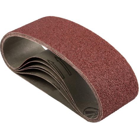 Sanding belt 75 x 533 mm, coarse grain P40, for belt sanders, for woodworking, grinding, sharpening, metal polishing (6 pieces)