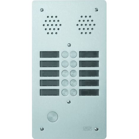 Plaque a.v alu 6mm 2r 10bp URMET 7772/10 (1/2)
