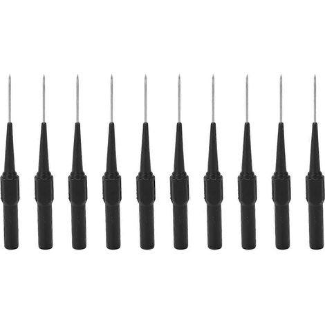 10 Stück 1 mm Stiftspitze, durchstoßfreie Drahtprüfspitze, 4,0 mm Klinkenstecker, Kfz-Teile-Steckverbinder 26.010Bla