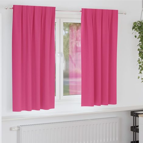 Verdunkelungs-Vorhänge mit Ringen 2 pcs Helles Pink (1/5)