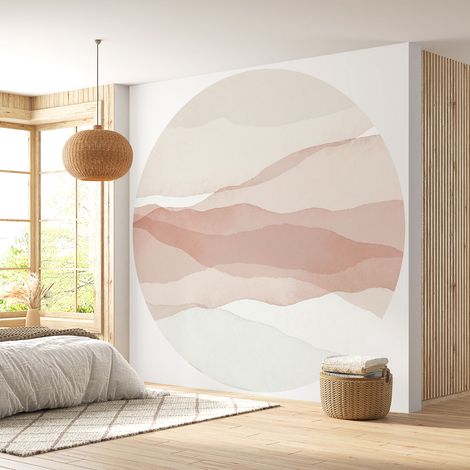 Papier peint rond / cercle - Design - Diamètre 50 cm (1/4)