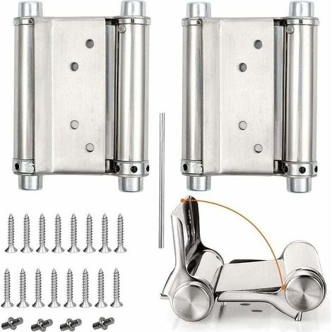 Stück Saloon-Türscharniere, Schwingtürscharniere, Federscharniere, Tragfähigkeit bis zu 15 kg, 76 mm (3 Zoll)