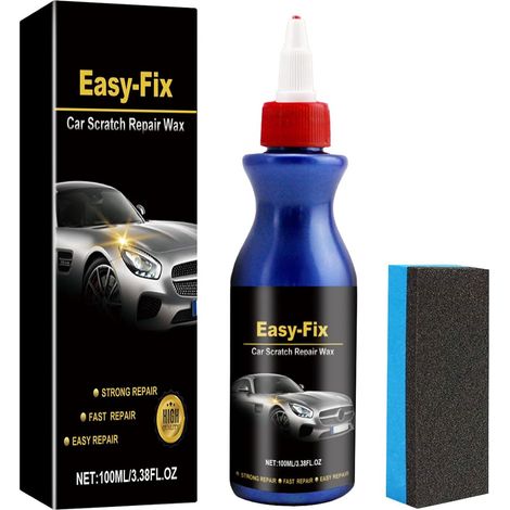 Efface Rayure Voiture,100ML Rayure Profonde Voiture,Dissolvant Rayures Voitures,Polish Voitures Anti Rayure Cars Carrosserie,Crème Réparation Car,pour Traitement Ceramique Car (1/5)