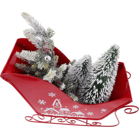 Décoration De Noël Forme De Traîneau Ornement De Traîneau pour Maison Décoration De Fête Exquise Décoratif pour Fêtes (1/5)