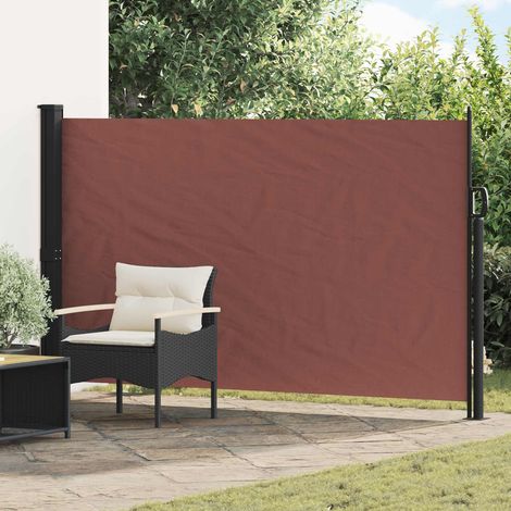 vidaXL Tenda laterale retrattile Marrone 300 x 170 cm Poliestere