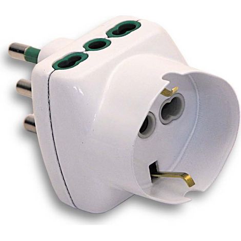 Adaptateur simple FME de 10A 2P + T A  schuko (1/2)