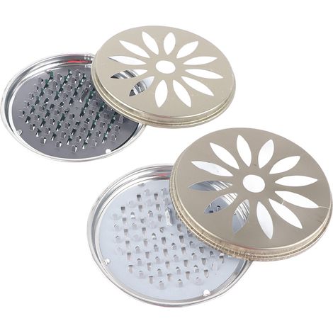 2 supports pour spirales anti-moustiques en acier inoxydable avec dents de support et couvercle creux (1/5)