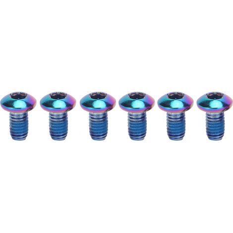 Convient aux vis en acier titane M5x10mm pour disques de frein de VTT, vis universelles à tête T25 pour vélos, colorées. (1/5)