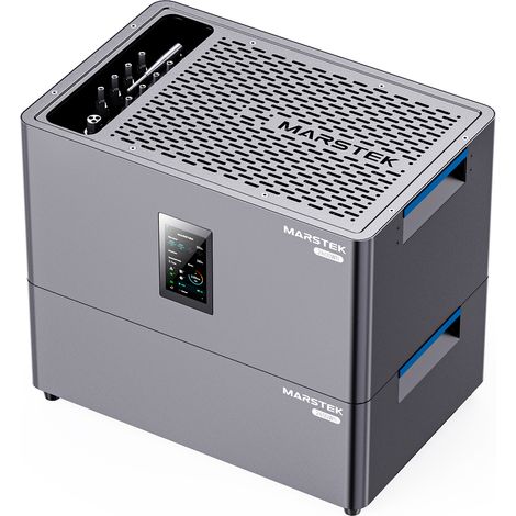 Balkon-Kraftwerk + 2,56 kWh LiFePO4-Akku – Plug & Play – 6000 Zyklen – 2400 W maximale Eingangsleistung – stapelbares Design