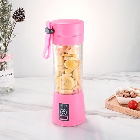 Mini extracteur de jus et mixeur électrique portable – pour smoothies, jus et boissons aux fruits (380 ml) (1/3)