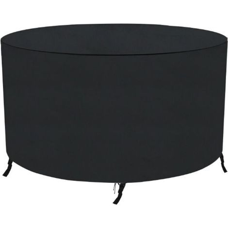 Round waterproof garden cover made of synthetic rattan – 180 x 90 cm – high resistance to UV rays and weathering