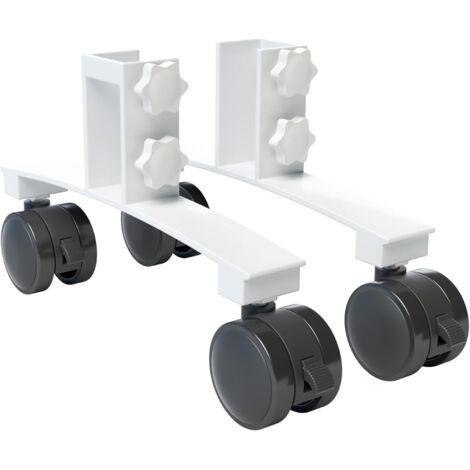 Lot de 2 pieds pour radiateur infrarouge universels - Pieds robustes pour une utilisation autonome du chauffage électrique - Convient pour différentes marques et modèles avec cadre (1/5)