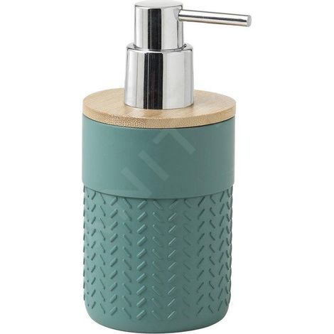THEA Distributeur de savon sur pied, vert/bambou (1/2)