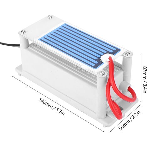 Générateur d'ozone 3,5 g DC12V intégré pour voiture, machine ozonisateur purificateur d'air outil de nettoyage (1/5)