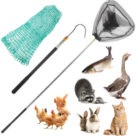 Kit of 5 Stainless Steel Scalable Aquarium Fish Landing Net (1/5)