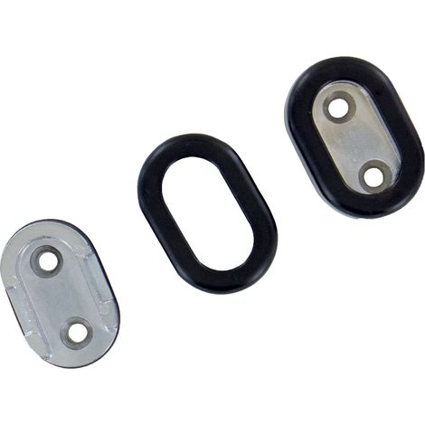Naissances noires pour tube aluminium - Pour tube de diamètre : - - Pour tube de section : 30 x 15 mm - DUVAL-BILCOCQ