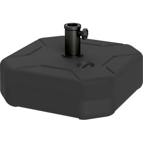 Pied de parasol lestable jusqu'à 25 kg, support carré pour parasols de 38/48 mm (1/5)