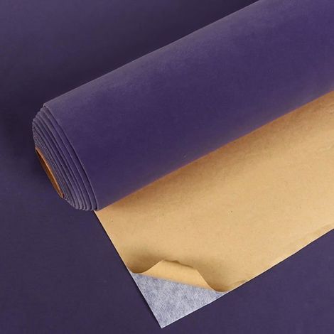 Papier Peint Velours Violet Papier Peint Adhesif Violette Adhesif Pour Meuble 40Cm X 300Cm Papiers Peints Tissu Velours Floq[BI73] (1/5)