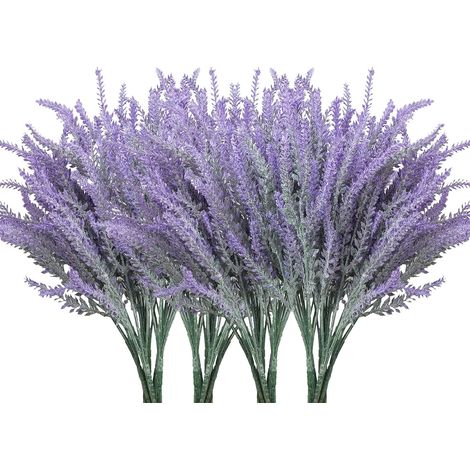 12 Pièces Fleurs de Lavande Artificielles, 36 cm Bouquet de Lavande, Fleur Artificielle pour Table de Mariage, Terrasse de Jardin et Décoration de la Maison (1/5)