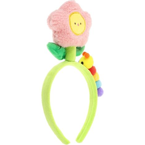 Women's Wide Plush Pink Flower Headband, Unique Style (1/5)