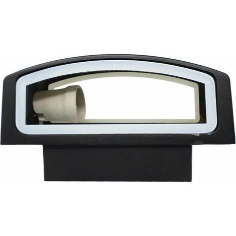 Applique Esterno 2 Vie E27 Max 60 Lampada Faretto Da Parete Luce Plafoniera 910 Noir (1/3)