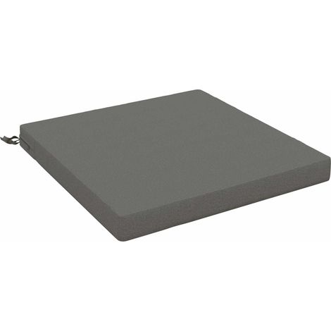 Coussin de siège 1 pièce SOEST 100 % polyester Gris vidaXL