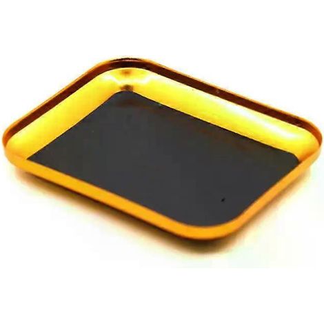 Plateau à vis avec support magnétique en alliage d'aluminium, plateau de rangement magnétique pour vis et disques, outil de réparation pour avions, voitures et bateaux radiocommandés (1/5)
