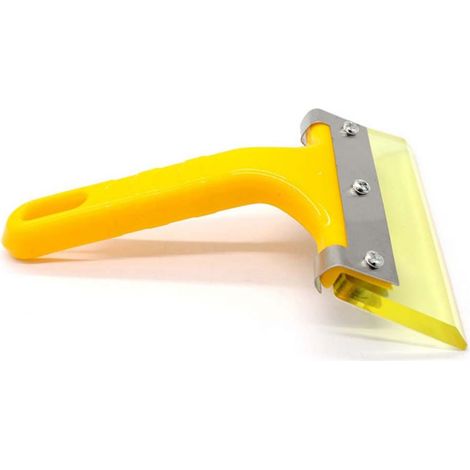 Raclette Pour Voiture - Barre En Caoutchouc + Manche En Plastique - Pour Vitres Fenêtres Pare-Brise - Déneigement Dégivrage Nettoyage Film Tint - 1 Pièce