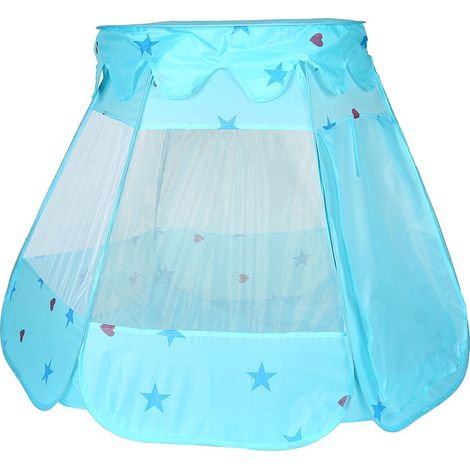 Nouvelle tente de jeu portable pour enfants, filles et garçons, pour l'intérieur et l'extérieur (bleue) (1/5)
