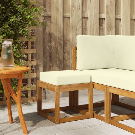 Maison Exclusive - Outdoor Hocker Bank Massivholz Akazie Natur (1/4)
