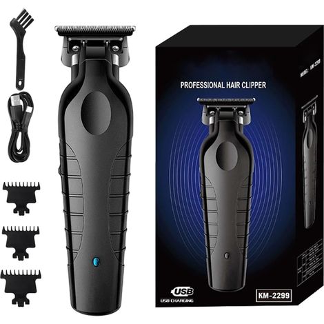 Tondeuse électrique pour hommes - Clipper rechargeable de toilettage  Barbe et tondeuse sans fil à faible bruit, voyage appareil rasage portable, chambre coucher, coiffeur, outil style D (1/5)