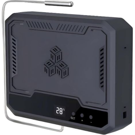 Chauffage soufflant pour vivarium avec affichage numérique, chauffage compact pour enclos. (1/5)