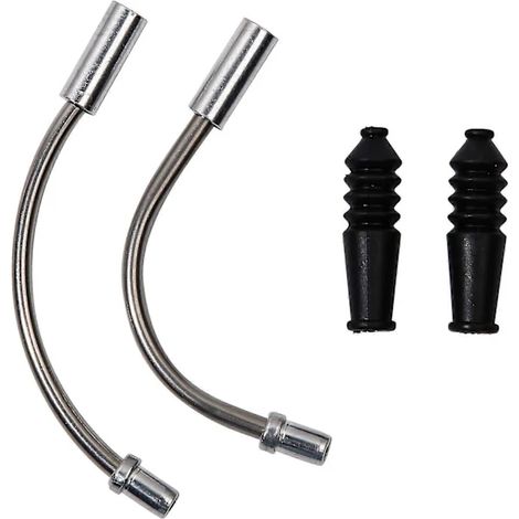 Guide-câble flexible pour freins V-Brake de vélo, tuyau de frein avec manchons en caoutchouc pour VTT et vélos (1/2)