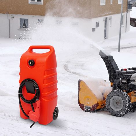 Rollbarer Kraftstofftank 53L, Tragbarer Benzinkanister, Mit Zapfpistole, Ideal für Auto, Boot, Rasenmäher, Generator (1/5)