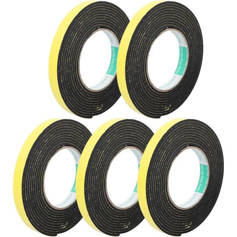 5Stk. 15x3mm einseitig Abdichtung Stoßfest Streife Schwammband 4M Länge (1/2)