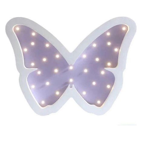 Lampe papillon, veilleuse pour enfants, décoration murale lumineuse d'ambiance pour chambre/salon (violette) (1/3)