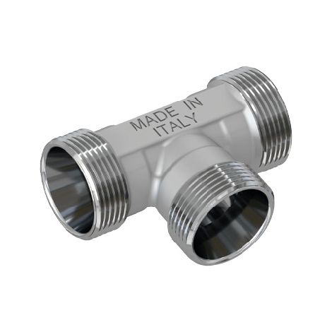 RACCORDO A T MASCHIO CROMATO- 24X19 fil (D.16)- TIEMM- pezzi 1
