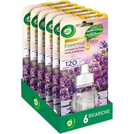 Air Wick Ricarica Elettrica Lavanda in Fiore 19 ml - Profumazione Ambienti - Fragranza Rilassante (1/4)