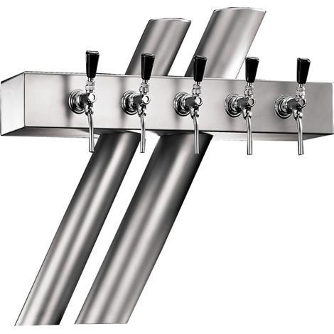 Schanksäule Modell „RJ5“, CNS matt, 5-leitig (1/2)