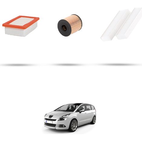 Kit tagliando 3 filtri compatibile con Peugeot 5008 1.6 THP 120kw dal 2012 (1/5)