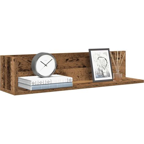 Wandregale 2 Stk. Altholz-Optik 75x16,5x16,5 cm Holzwerkstoff (1/5)