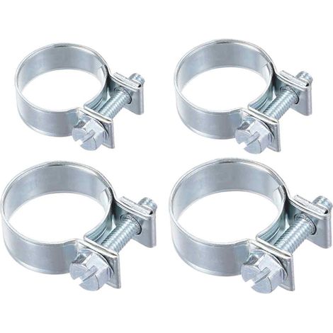 4x COLLIER DURITE ESSENCE 8MM 10MM 12MM 14MM A VISSER TONDEUSE MOTOCULTURE MOBYLETTE MOTO (8-10mm) (1/5)