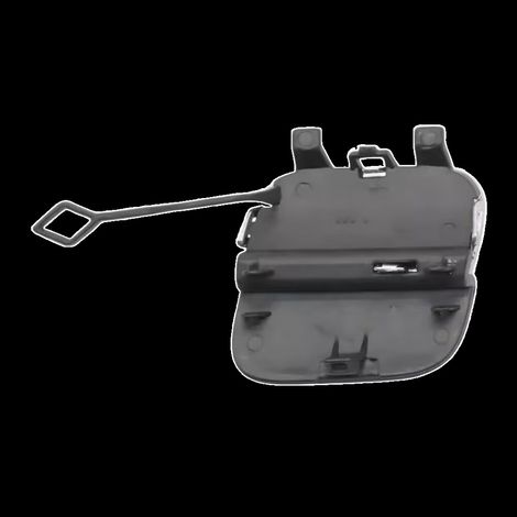 Electroplated trailer hook cover for Mercedes-Benz GLE-Class W166 front bumper, 1668857222 exclusively available. (1/4)
