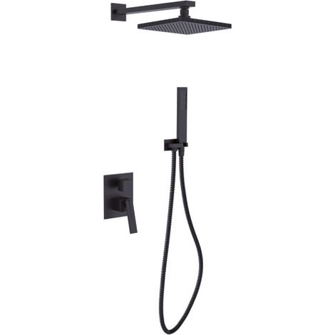 Ensemble de douche encastré Besco Aspira I noir (1/3)