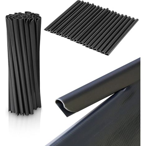 Clips para cinta de valla de 450 g/m2, 20 unidades, grafito