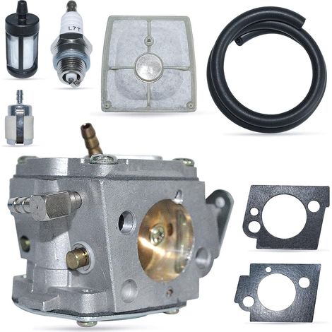 Carburateur pour tronçonneuse Stihl 041 041AV 041, kit de remplacement carburateur, filtre à air, filtre à carburant, filtre à huile, bougie, joint, conduite de carburant pour Farm Boss 1110-120-0609 (1/5)