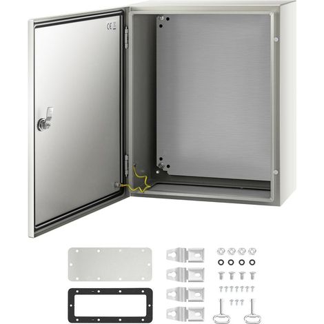Acier au Carbone Coffret Électrique Mural Étanche IP66 Verrouillable 50x40x20 cm pour Extérieur et Intérieur (1/5)