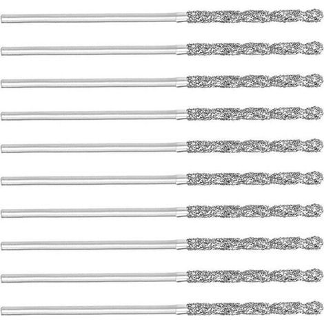 20 Forets Diamant HSS 1Mm Pour Verre Carrelage Céramique Pierre Coquillage (1/4)